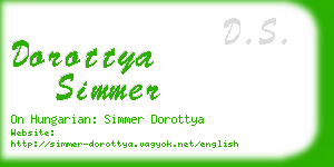 dorottya simmer business card